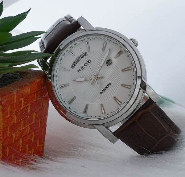đồng hồ nam dây da neos n-40722m