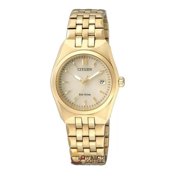 đồng hồ nữ dây thép Citizen
