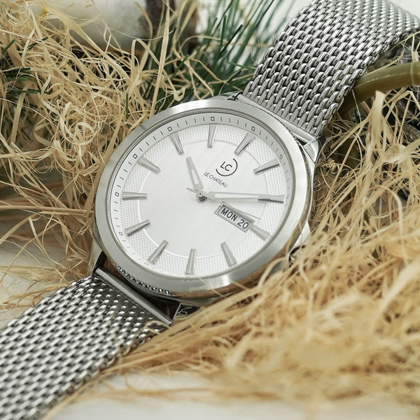 đồng hồ nam dây lưới LC