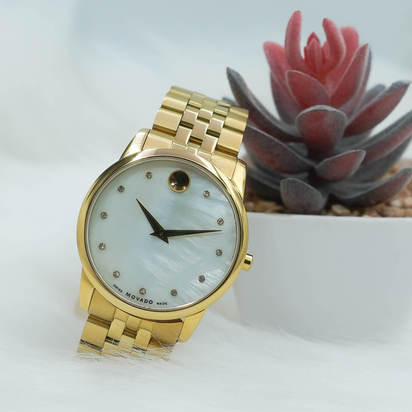 đồng hồ nam dây thép Movado