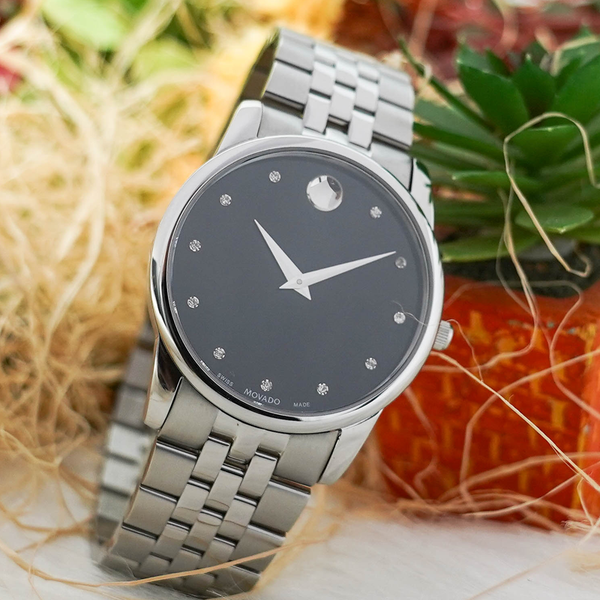 đồng hồ nam dây thép movado