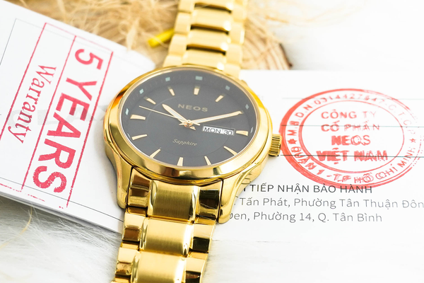 đồng hồ thời trang nam dây thép neos n-30724m sapphire bảo hành chính hãng 5 năm