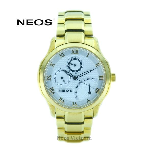 đồng hồ nam dây thép 6 kim neos n-30724m sapphire chính hãng