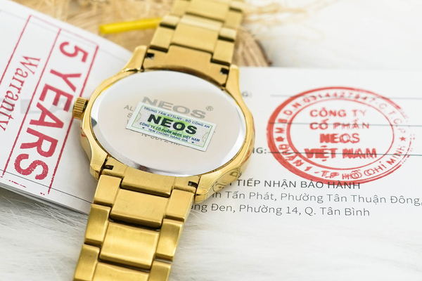 đồng hồ thời trang nam dây thép neos n-30724m sapphire bảo hành chính hãng 5 năm