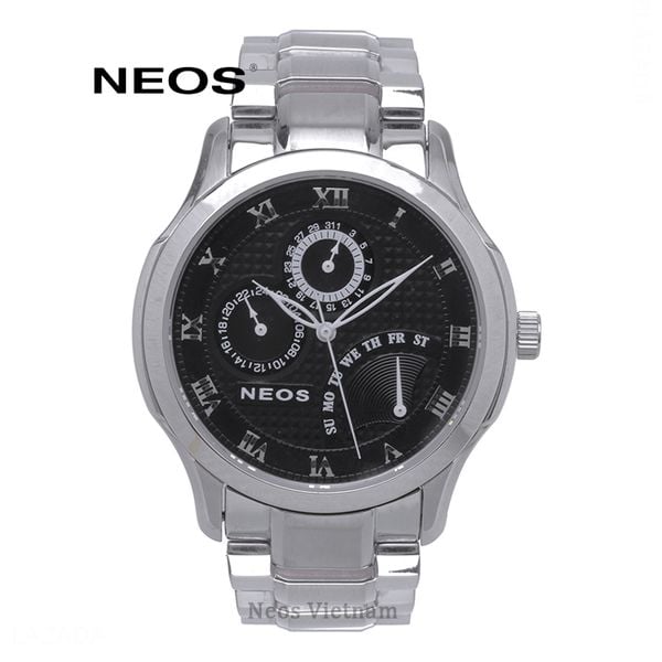 đồng hồ nam dây thép 6 kim neos n-30724m sapphire chính hãng