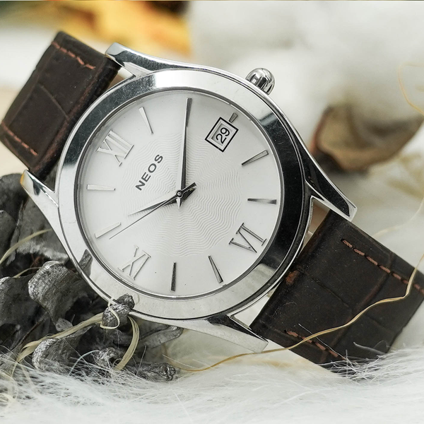 đồng hồ nam dây da neos n-30817m sapphire chính hãng