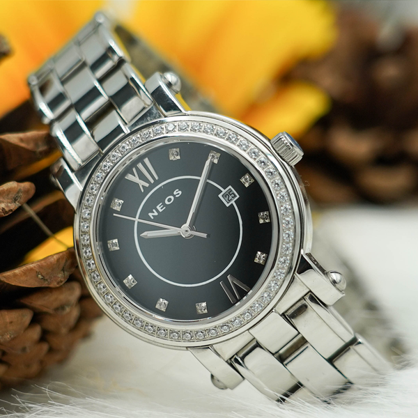 đồng hồ nữ dây thép neos n-30882l sapphire chính hãng