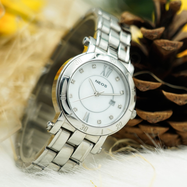 đồng hồ nữ dây thép neos n-30882l sapphire chính hãng