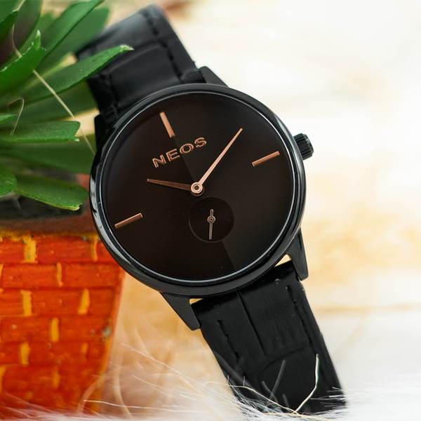 đồng hồ nữ dây da neos n-40679l sapphire bảo hành chính hãng 5 năm