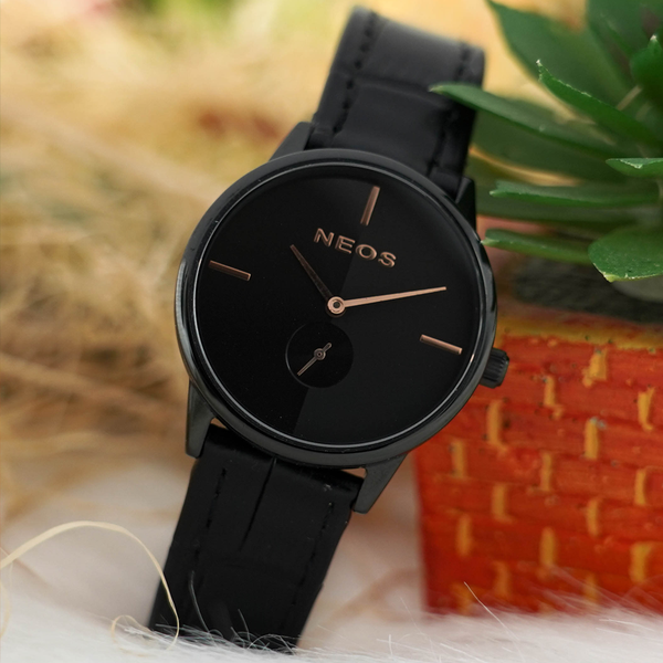 đồng hồ nữ dây da neos n-40679l sapphire bảo hành chính hãng 5 năm