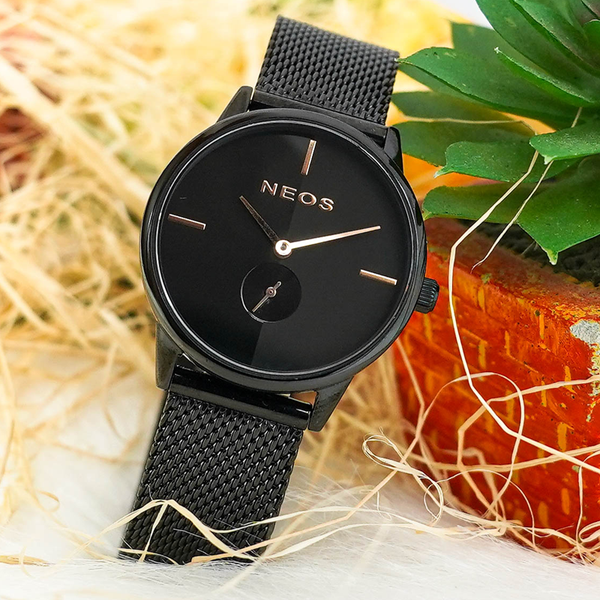 đồng hồ nữ dây lưới neos n-40679l sapphire bảo hành chính hãng 5 năm