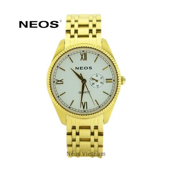 đồng hồ 4 kim nam Neos N-40703M dây thép