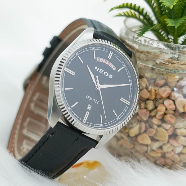 đồng hồ nam dây da neos n-40703m sapphire bảo hành chính hãng 5 năm