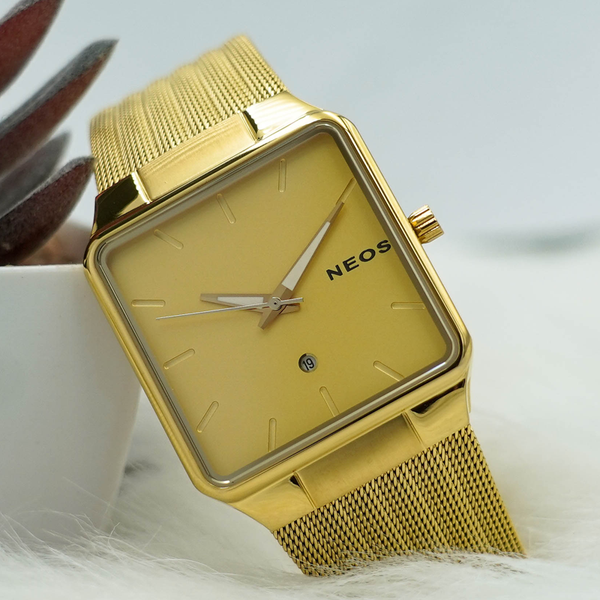 đồng hồ nam dây lưới neos n-40704m sapphire chính hãng