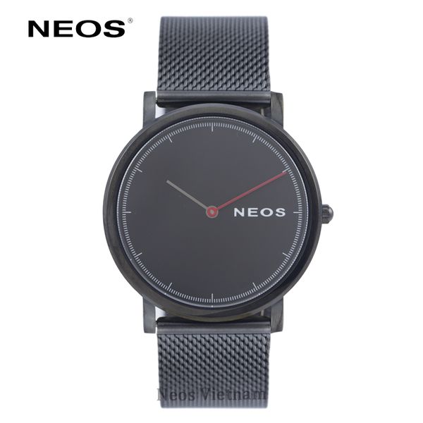 đồng hồ nam dây lưới neos n-40707m sapphire bảo hành chính hãng 5 năm