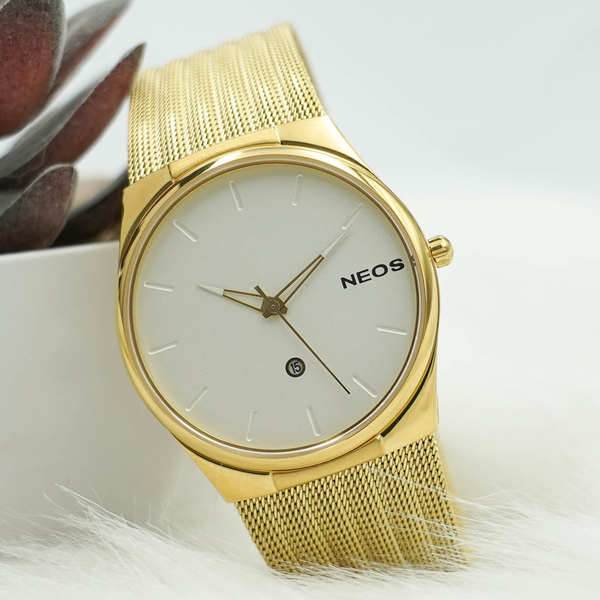 đồng hồ nam dây lưới neos n-40713m sapphire bảo hành chính hãng
