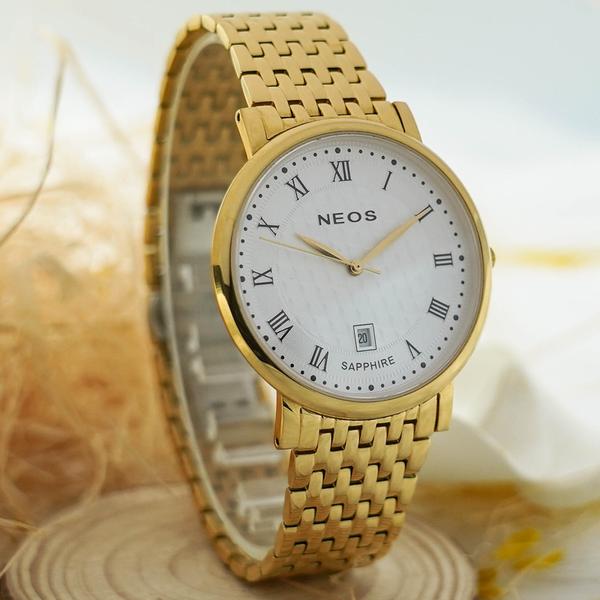 đồng hồ nam dây thép neos n-40737g sapphire bảo hành chính hãng 5 năm