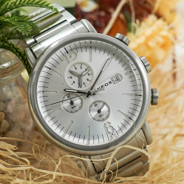 đồng hồ nam dây thép neos n-50555m