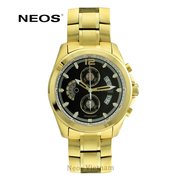 đồng hồ nam chronograph 6 kim 3 cốt Neos N-50556M sapphire chính hãng