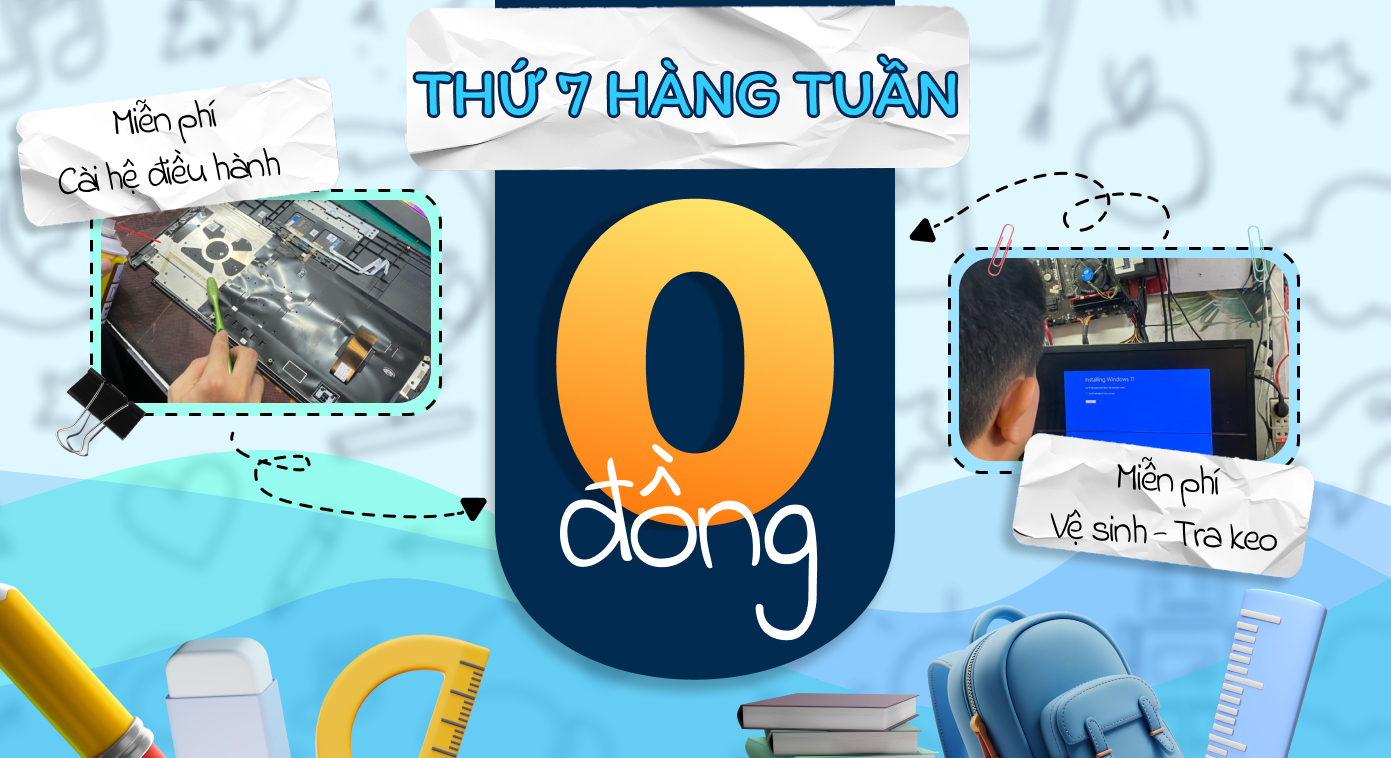 Chương trình “0 đồng” diễn ra vào thứ 7 hàng tuần tại THẾ GIỚI MÁY TÍNH