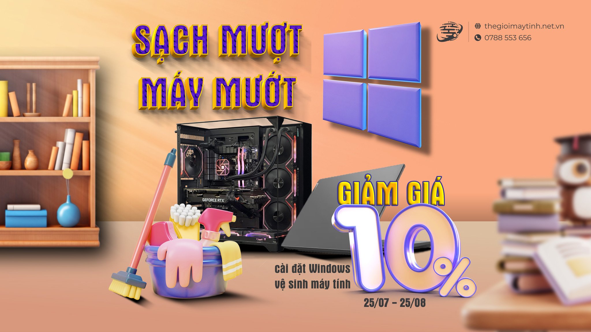 SẠCH MƯỢT – MÁY MƯỚT