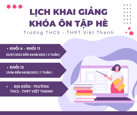 THÔNG BÁO LỊCH ÔN TẬP HÈ 2023