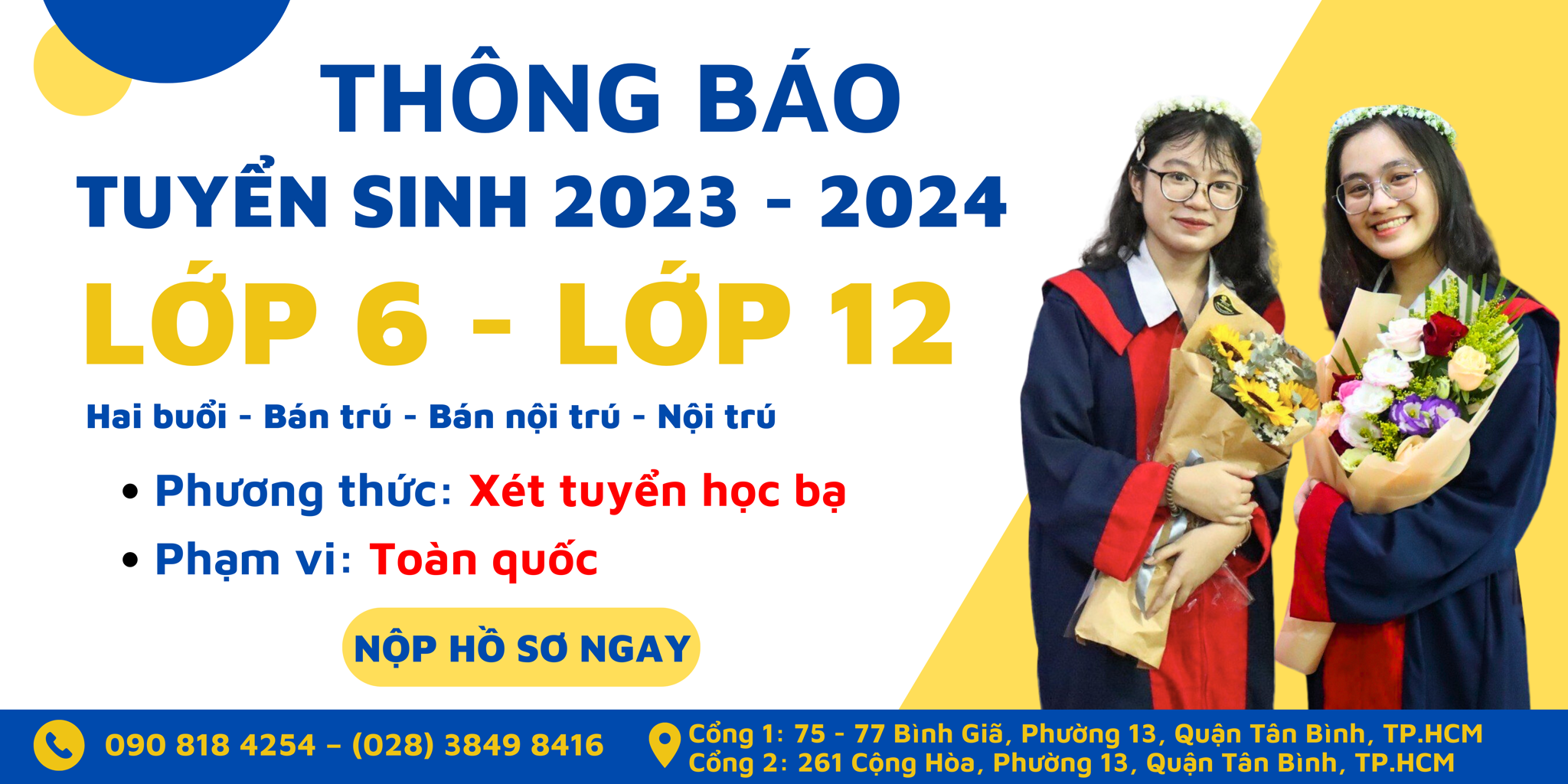 THÔNG TIN TUYỂN SINH NĂM 2023 – 2024 THCS & THPT VIỆT THANH