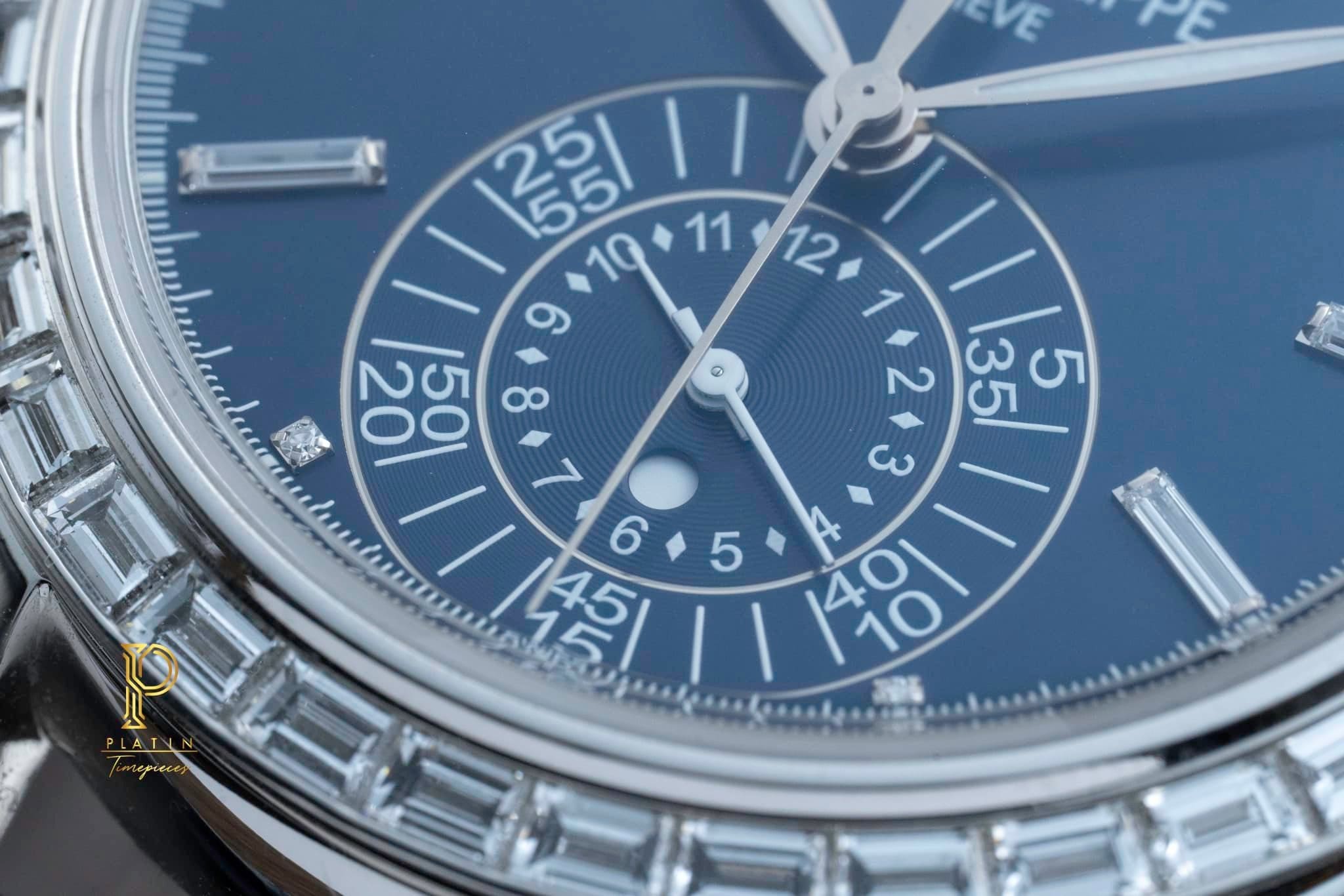 Đồng hồ Patek Philippe Complications 5961P-001 Diamonds Mặt số xanh ...