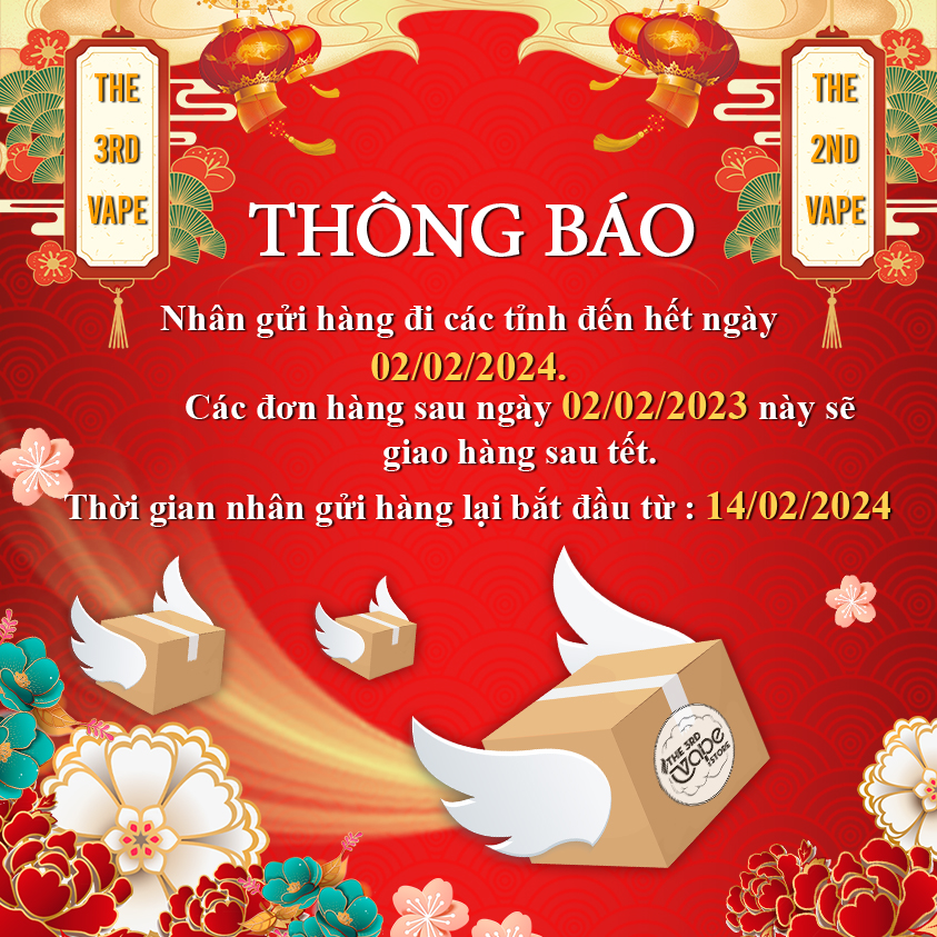 Thông báo lịch giao hàng ngoại tỉnh tết Nhâm Thìn 2024