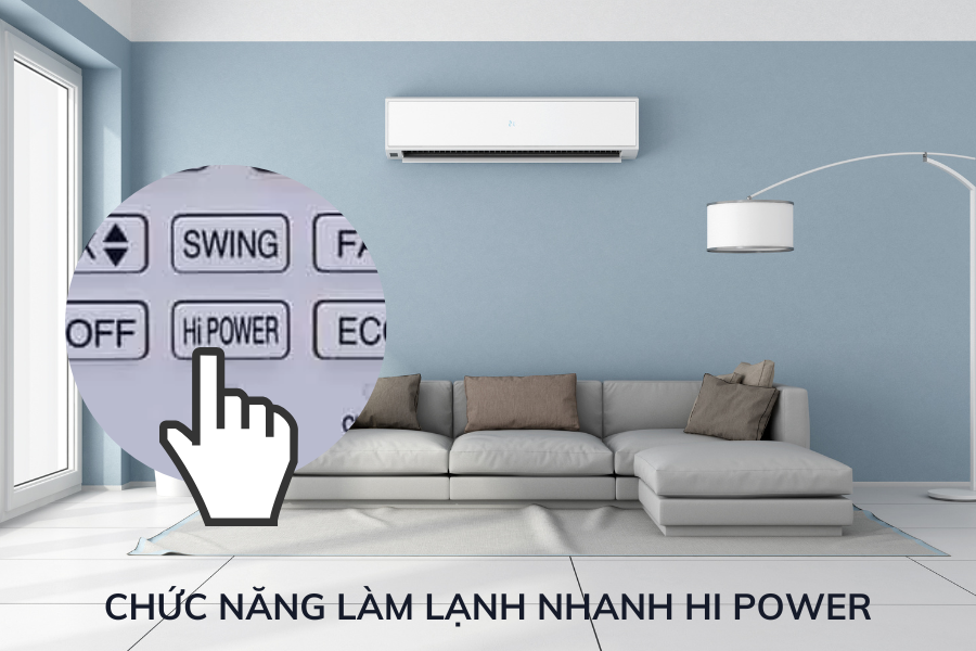 Các chế độ làm lạnh nhanh trên điều hòa