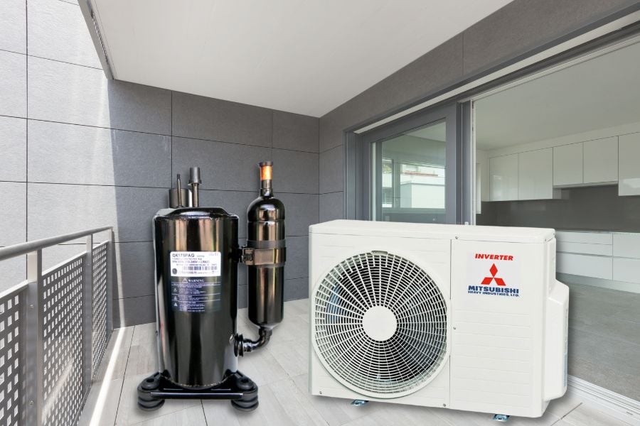 Dàn nóng điều hòa Multi Mitsubishi Heavy 34.000 BTU 2 chiều Inverter SCM100ZS-W