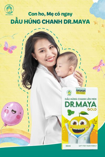 BÉ HO MẸ DÙNG NGAY DẦU HÚNG CHANH DR.MAYA