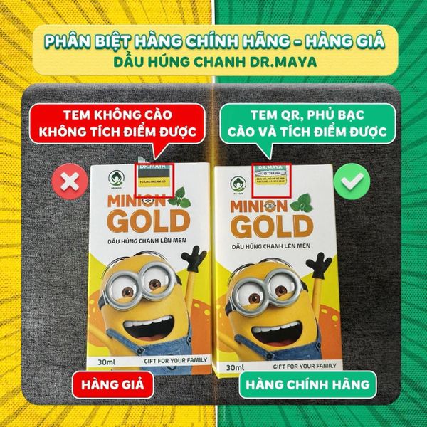 PHÂN BIỆT HÀNG CHÍNH HÃNG VÀ HÀNG NHÁI DẦU HÚNG CHANH DR.MAYA