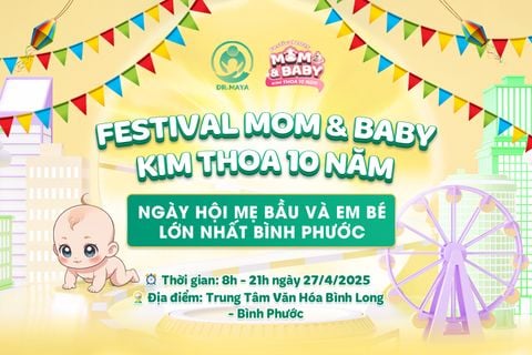 FESTIVAL MOM & BABY KIM THOA 10 NĂM – NGÀY HỘI MẸ BẦU VÀ EM BÉ LỚN NHẤT BÌNH PHƯỚC