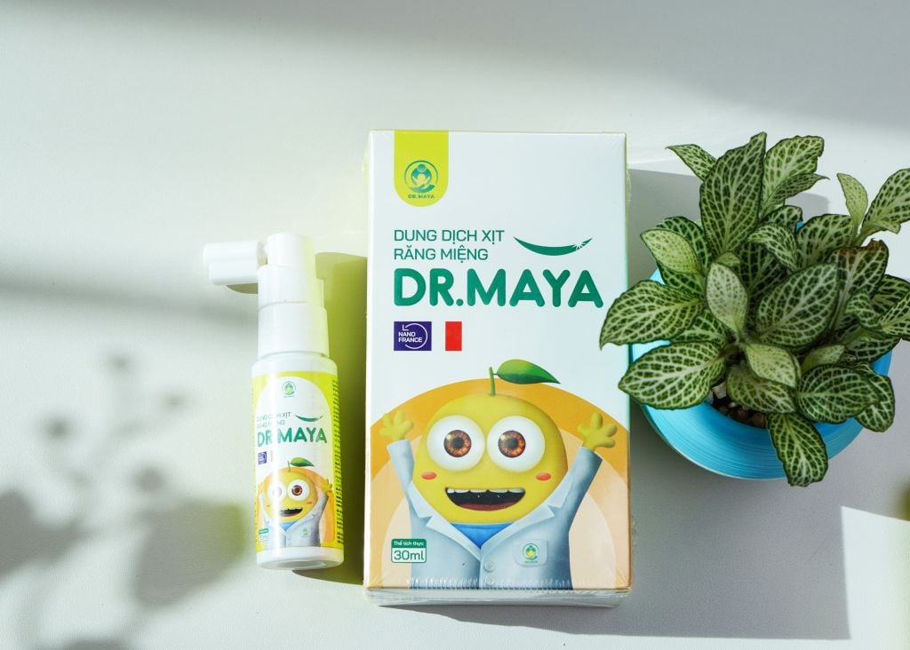 XỊT RĂNG MIỆNG DR.MAYA CHIẾT XUẤT THẢO DƯỢC TỰ NHIÊN, AN TOÀN CHO TRẺ EM