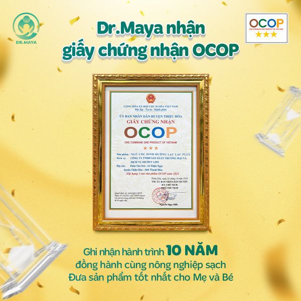 DR.MAYA NHẬN GIẤY CHỨNG NHẬN OCOP