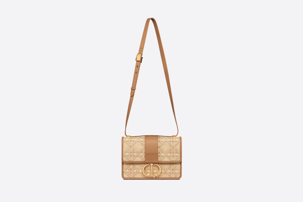 Túi Dior 30 Montaigne Bag Natural Cannage Raffia
