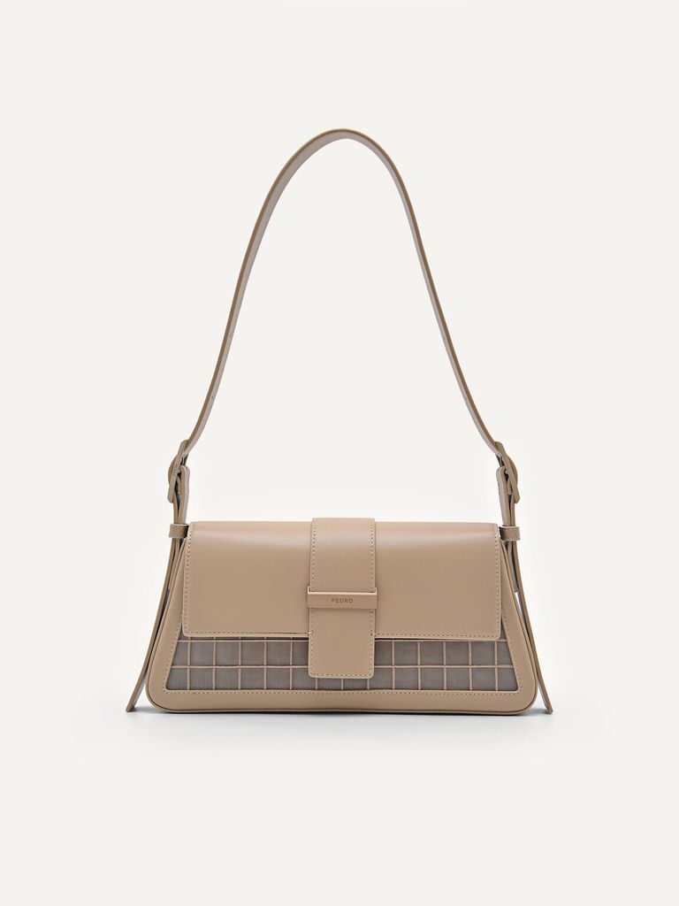 Pedro Capri Mesh Shoulder Bag - Sand