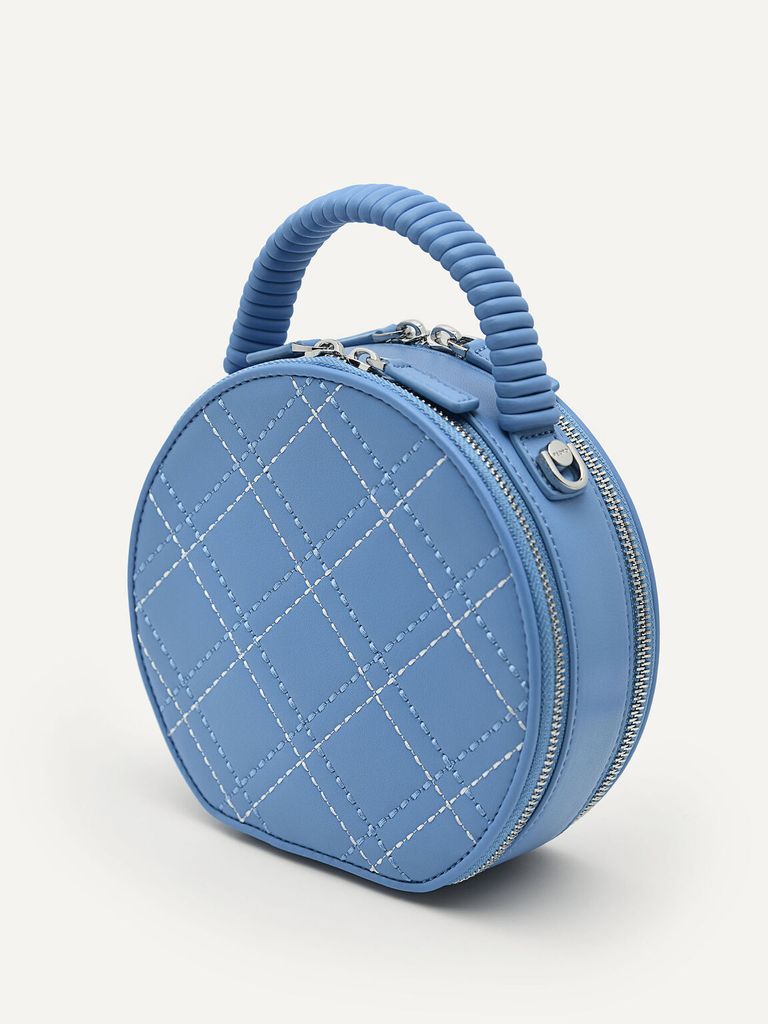 Pedro Cala Quilted Shoulder Bag - Blue