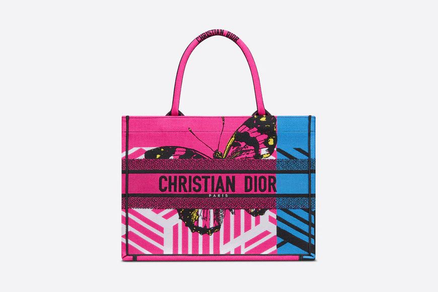 DIOR BOOK TOTE màu hồng - xanh 2022