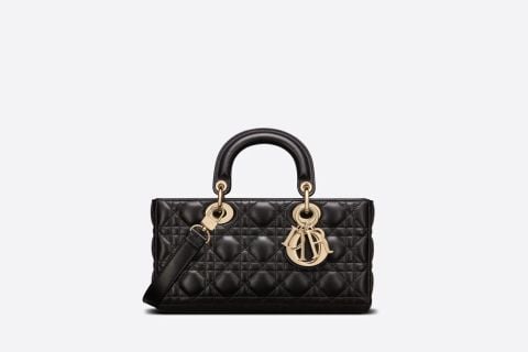 Dior Lady D-JOY Bag Black Cannage Lambskin