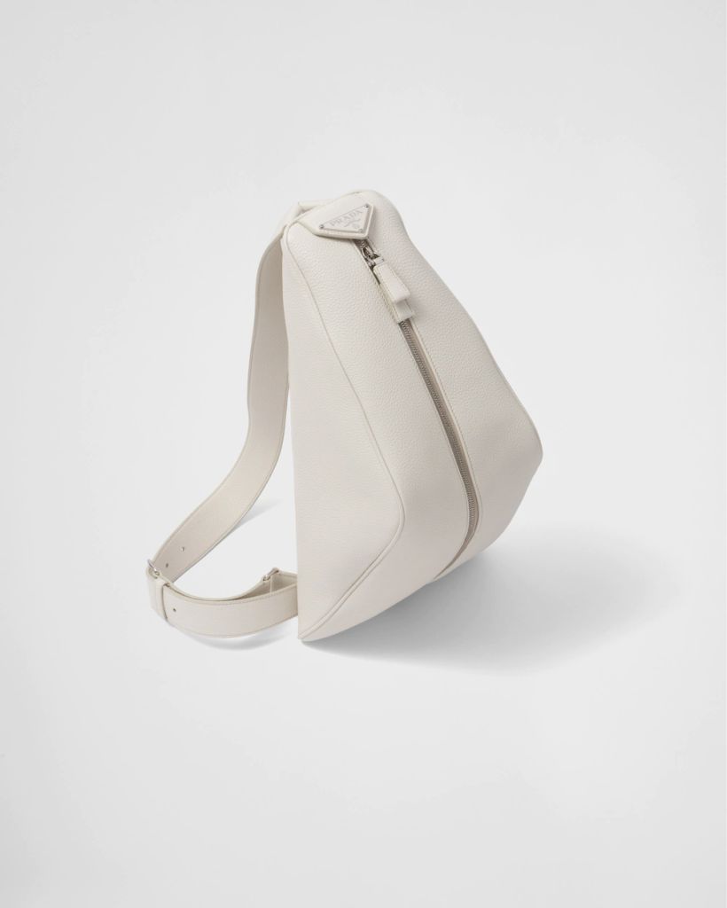 Prada Chalk White Leather backpack