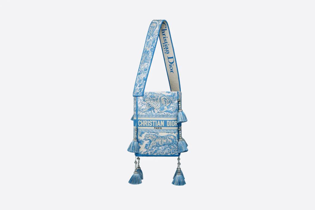 Dior D-Bubble Bucket Bag in Cornflower Blue