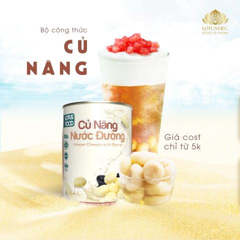 BỘ CÔNG THỨC ĐỒ UỐNG HOT TỪ CỦ NĂNG NƯỚC ĐƯỜNG LOTUS HEALTHY FOOD