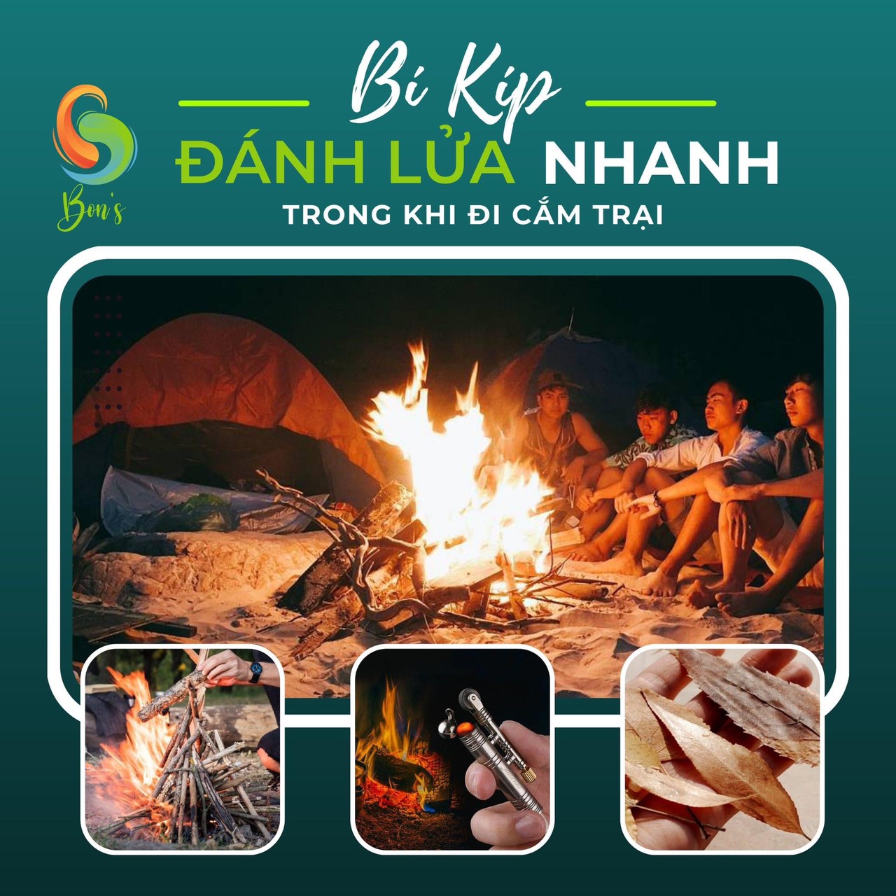 Bí kíp đánh lửa nhanh trong khi cắm trại