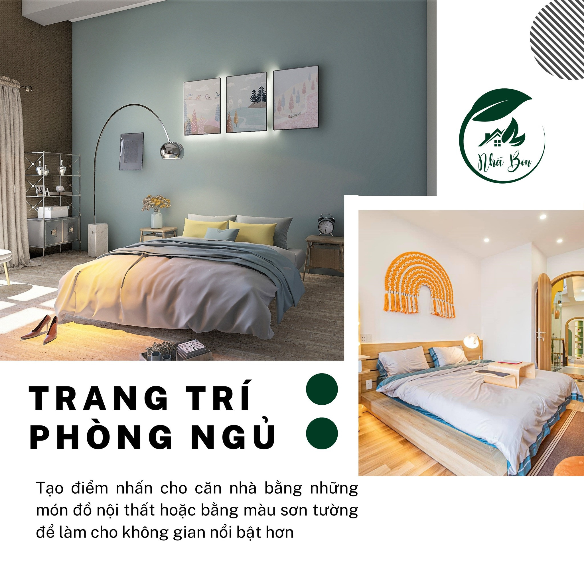 Cách trang trí phòng ngủ xinh xắn