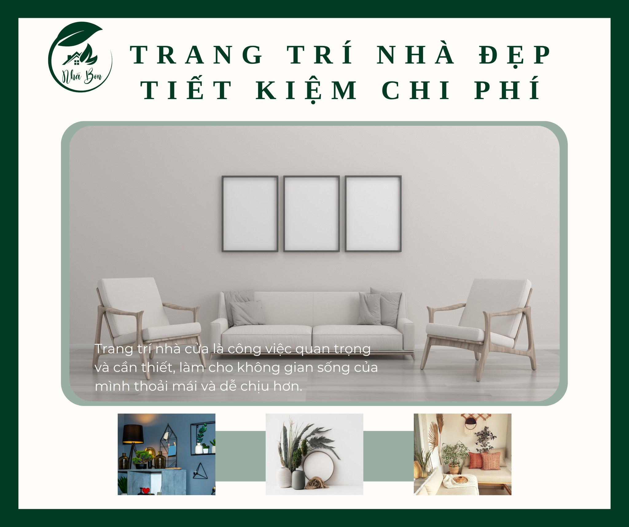 Trang trí nhà đẹp, tiết kiệm chi phí như thế nào?