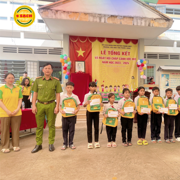 CHẮP CÁNH ƯỚC MƠ CÙNG 9 SẠCH TẠI TRƯỜNG TIỂU HỌC TÂN PHƯỚC HƯNG