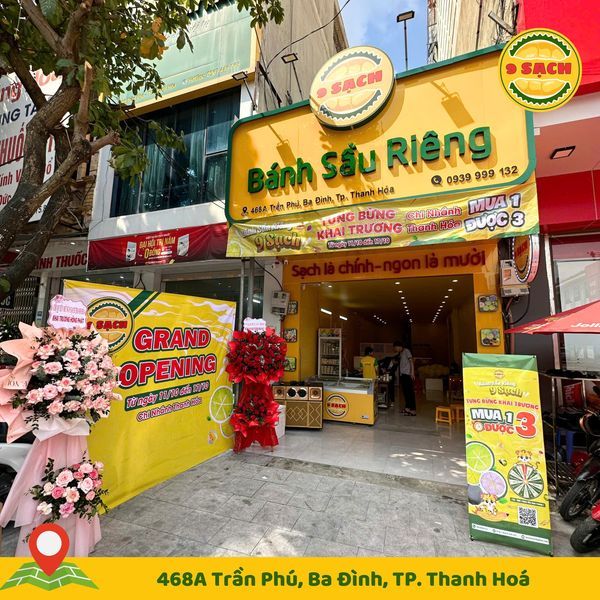 [Chi nhánh 33] Bánh Sầu Riêng 9 Sạch: Khai Trương Chi Nhánh Thanh Hóa