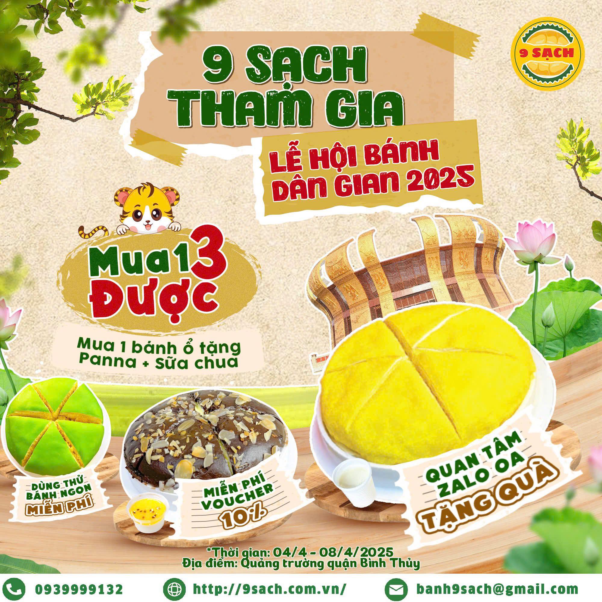 9 SẠCH THAM GIA LỄ HỘI BÁNH DÂN GIAN LẦN THỨ XII - NĂM 2025